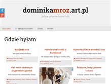 Tablet Screenshot of dominikamroz.art.pl